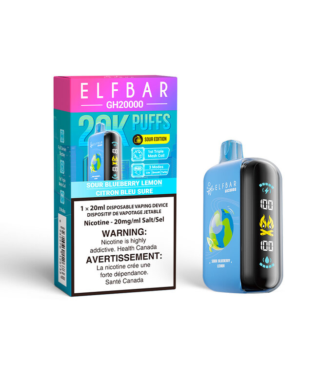 ELFBAR GH20000 SOUR BLUEBERRY LEMON