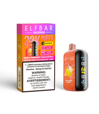 ELFBAR GH20000 SOUR STRAWBERRY DRAGONFRUIT