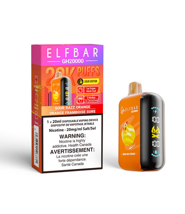 ELFBAR GH20000 SOUR RAZZ ORANGE