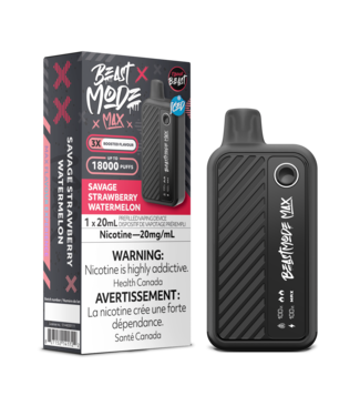 FLAVOUR BEAST FLAVOUR BEAST BEAST MODE MAX 18K ON SAVAGE STRAWBERRY WATERMELON