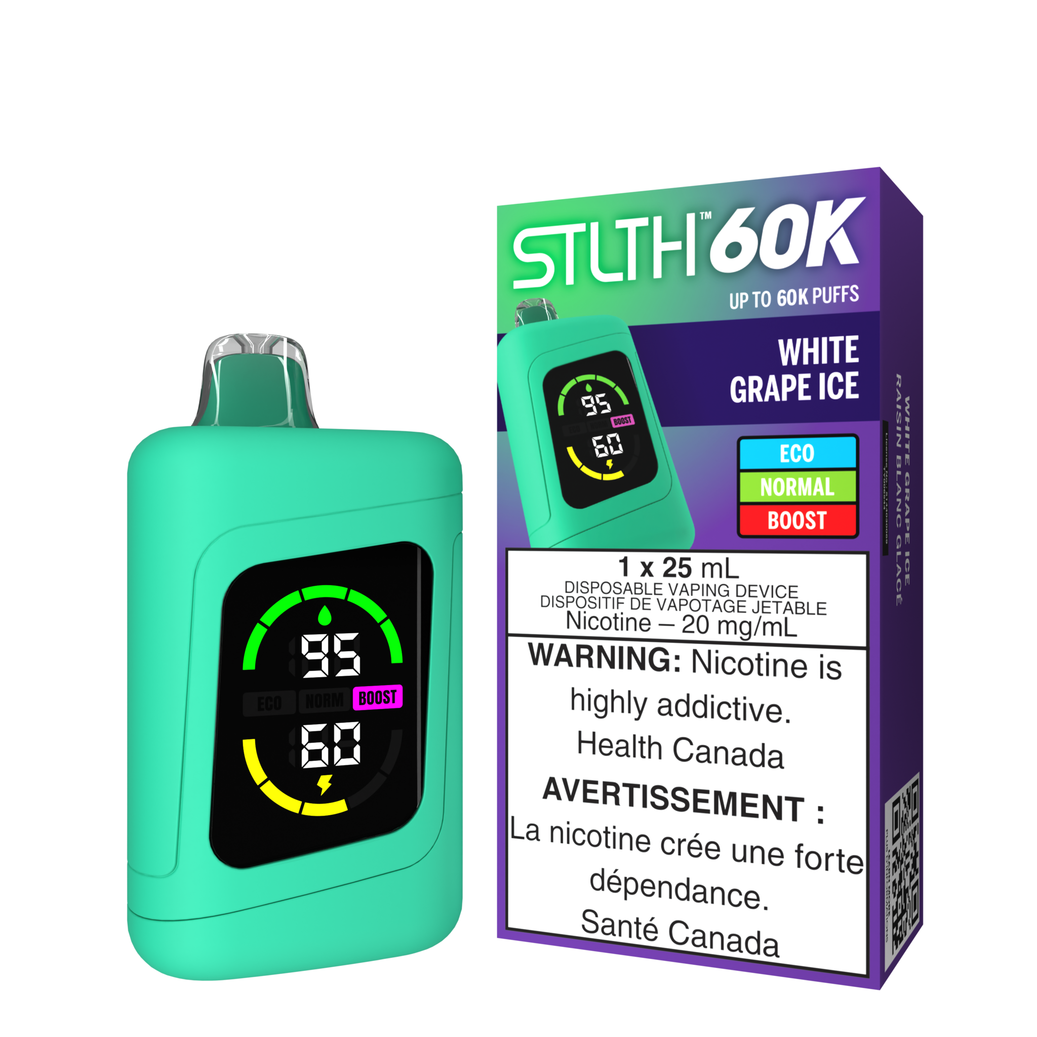 STLTH 60K ON WHITE GRAPE ICE
