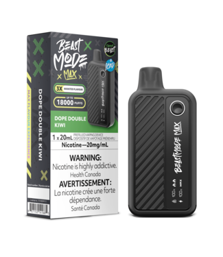 FLAVOUR BEAST FLAVOUR BEAST BEAST MODE MAX 18K ON DOPE DOUBLE KIWI ICED