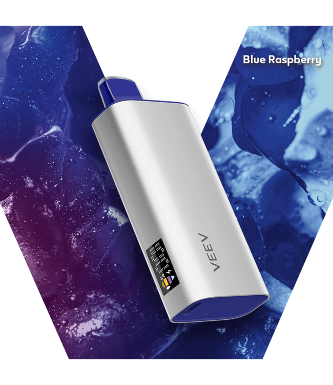 VEEV NOW 8K ON BLUE RASPBERRY
