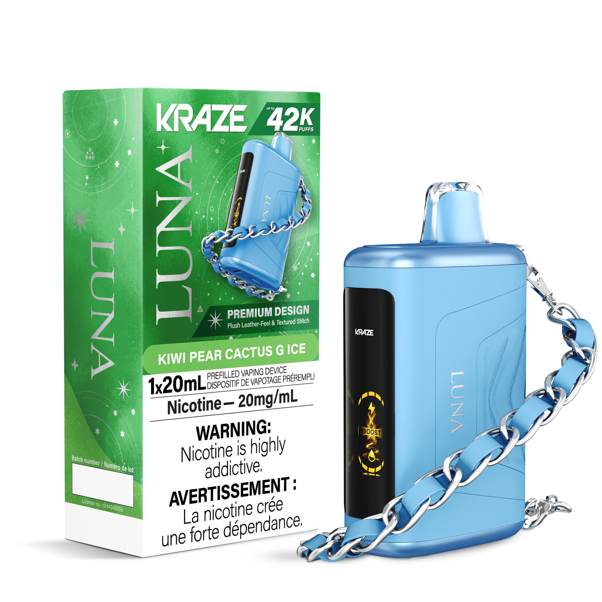Kraze Luna - Kiwi Pear Cactus G Ice 20mg