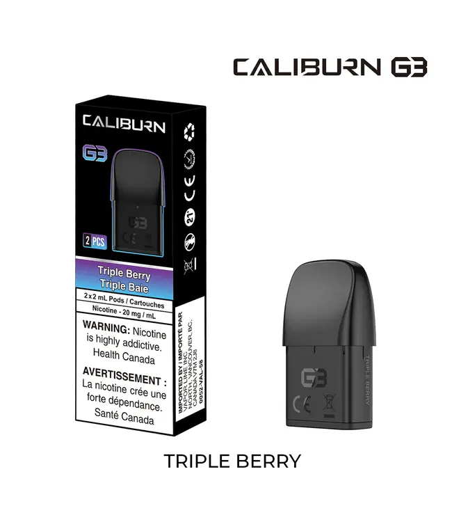 UWELL CALIBURN G3 PREFILLED POD-TRIPPLE BERRY