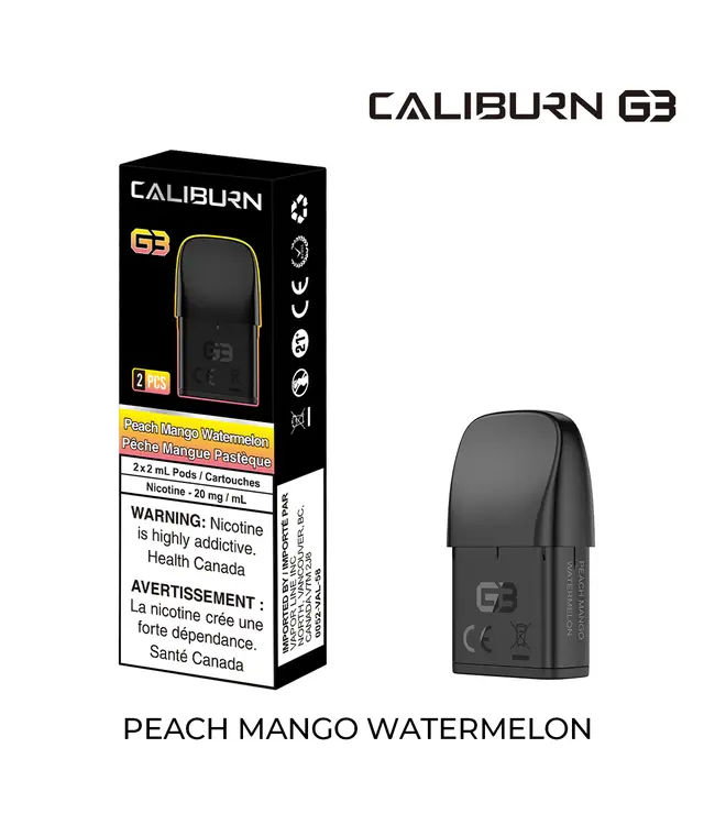 UWELL CALIBURN G3 PREFILLED POD-PEACH MANGO WATERMELON