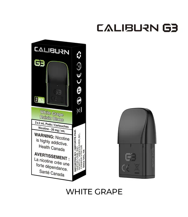 UWELL CALIBURN G3 PREFILLED POD-WHITE GRAPE