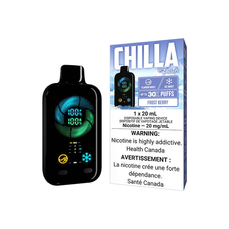 CHILLA BY ZILLA DISPOSABLE 30K FROST BERRY