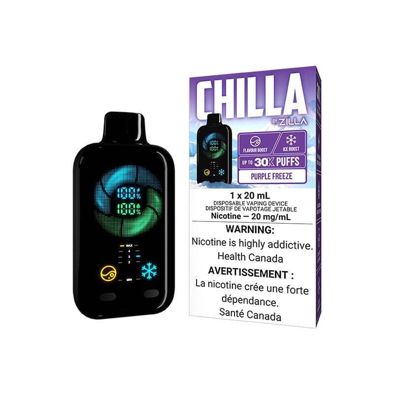 CHILLA BY ZILLA DISPOSABLE 30K PURPLE FREEZE
