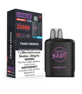 FLAVOUR BEAST LEVEL X LEVEL X FLAVOUR BEAST POD 25K ON TANGY BERRIES