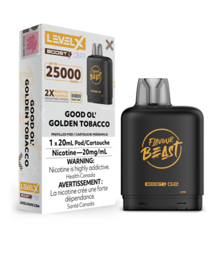 FLAVOUR BEAST LEVEL X LEVEL X FLAVOUR BEAST POD 25K ON GOLDEN TOBACCO FLAVOUR BEAST LEVEL X LEVEL X FLAVOUR BEAST POD 25K ON GOLDEN TOBACCO