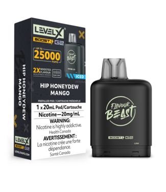 FLAVOUR BEAST LEVEL X LEVEL X FLAVOUR BEAST POD 25K ON HIP HONEYDEW MANGO