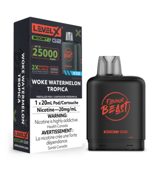 FLAVOUR BEAST LEVEL X LEVEL X FLAVOUR BEAST POD 25K ON WOKE WATERMELON TROPICA