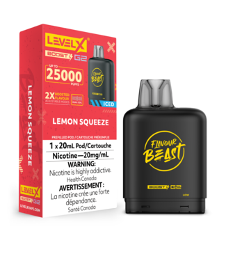 FLAVOUR BEAST LEVEL X LEVEL X FLAVOUR BEAST POD 25K ON LEMON SQUEEZE