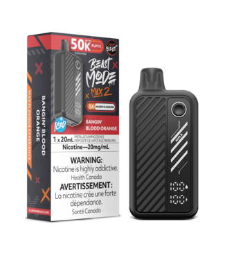 FLAVOUR BEAST FLAVOUR BEAST BEAST MODE MAX 2 ON 50K BANGIN BLOOD ORANGE