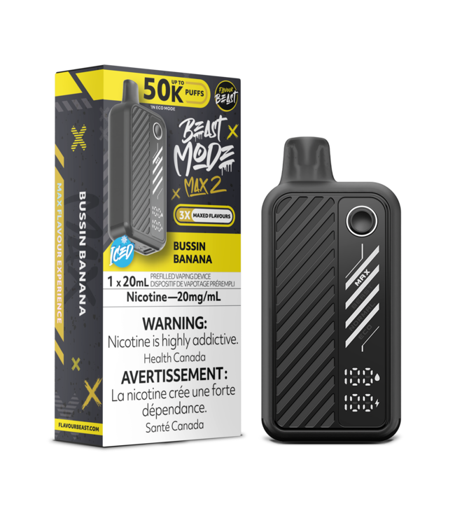 FLAVOUR BEAST BEAST MODE MAX 2 ON 50K BUSSIN BANANA