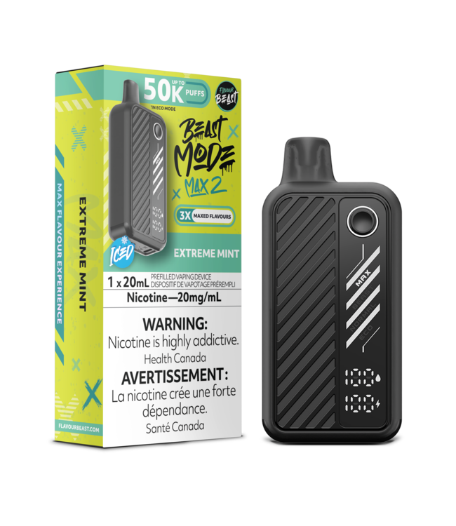 FLAVOUR BEAST BEAST MODE MAX 2 ON 50K EXTREME MINT