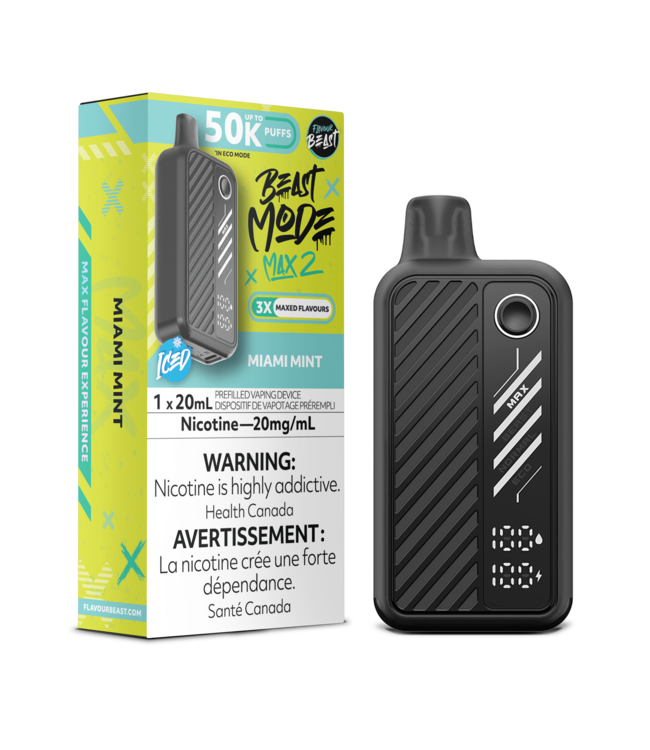 FLAVOUR BEAST BEAST MODE MAX 2 ON 50K MIAMI MINT