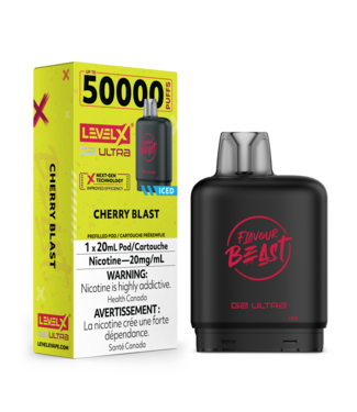 Level X FLAVOUR BEAST LEVEL X G2 ULTRA POD ON CHERRY BLAST