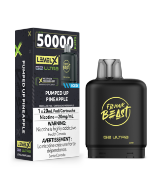 Level X FLAVOUR BEAST LEVEL X G2 ULTRA POD ON PUMPED UP PINEAPPLE