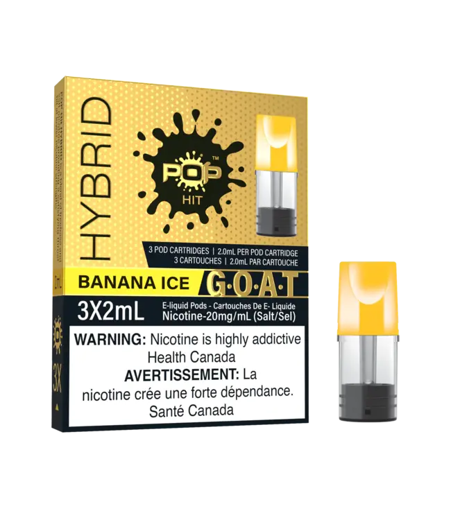 POP BANANA ICE 20MG HYBRID