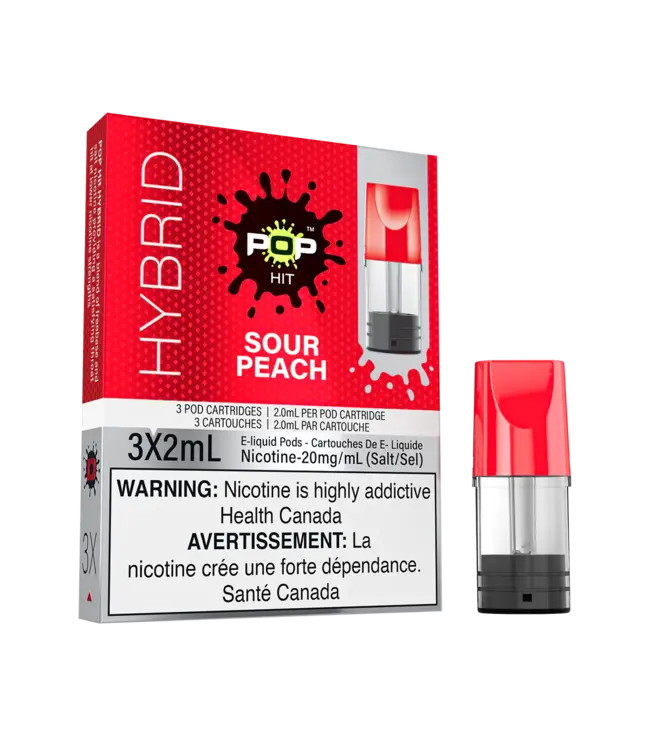 POP SOUR PEACH (BALZIN PEACH) 20MG HYBRID