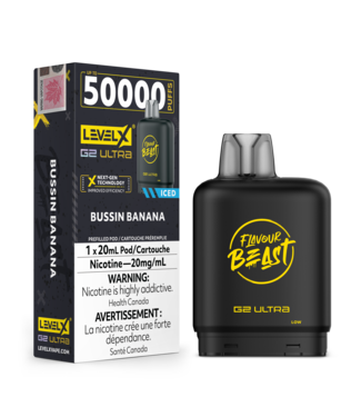 Level X FLAVOUR BEAST LEVEL X G2 ULTRA POD ON BUSSIN BANANA
