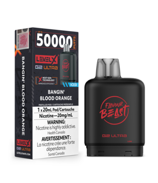 Level X FLAVOUR BEAST LEVEL X G2 ULTRA POD ON BANGIN' BLOOD ORANGE