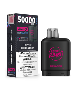 Level X FLAVOUR BEAST LEVEL X G2 ULTRA POD ON TRIPPIN' TRIPLE BERRY
