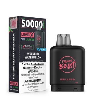 Level X FLAVOUR BEAST LEVEL X G2 ULTRA POD ON WEEKEND WATERMELON