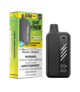 FLAVOUR BEAST FLAVOUR BEAST BEAST MODE MAX 2 ON 50K SUPER SOUR LEMON