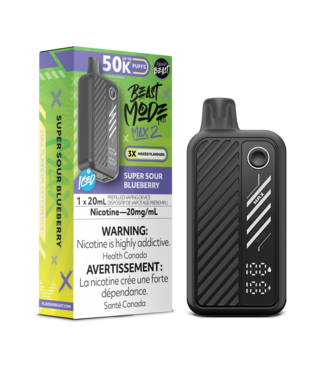 FLAVOUR BEAST FLAVOUR BEAST BEAST MODE MAX 2 ON 50K SUPER SOUR BLUEBERRY