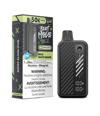 FLAVOUR BEAST FLAVOUR BEAST BEAST MODE MAX 2 ON 50K WILD WHITE GRAPE