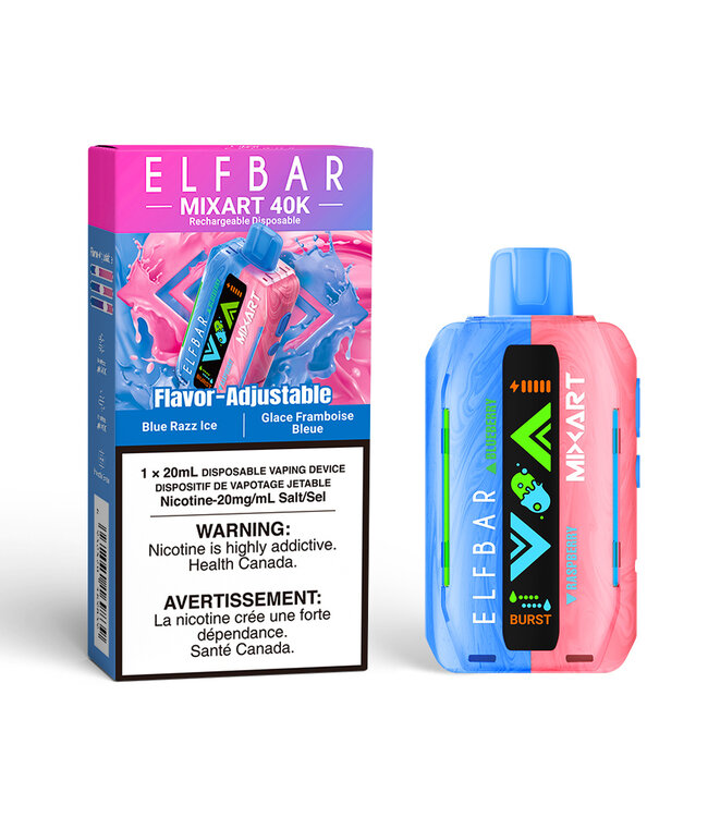 ELFBAR MIXART 40K ON BLUE RAZZ ICE