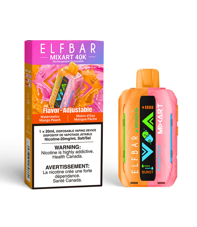 ELFBAR MIXART 40K ON WATERMELON MANGO PEACH