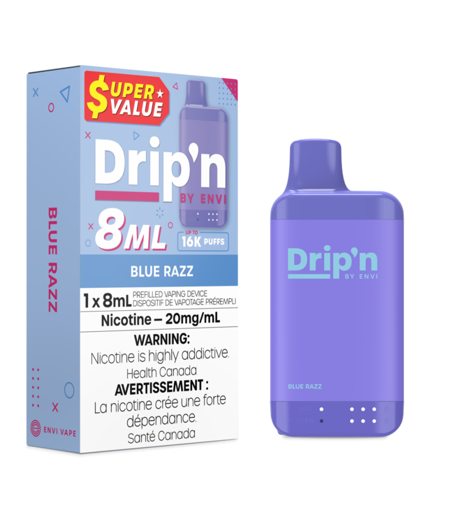 DRIP'N 16K ON BLUE RAZZ