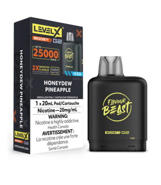 FLAVOUR BEAST LEVEL X LEVEL X FLAVOUR BEAST POD 25K ON HONEYDEW PINEAPPLE