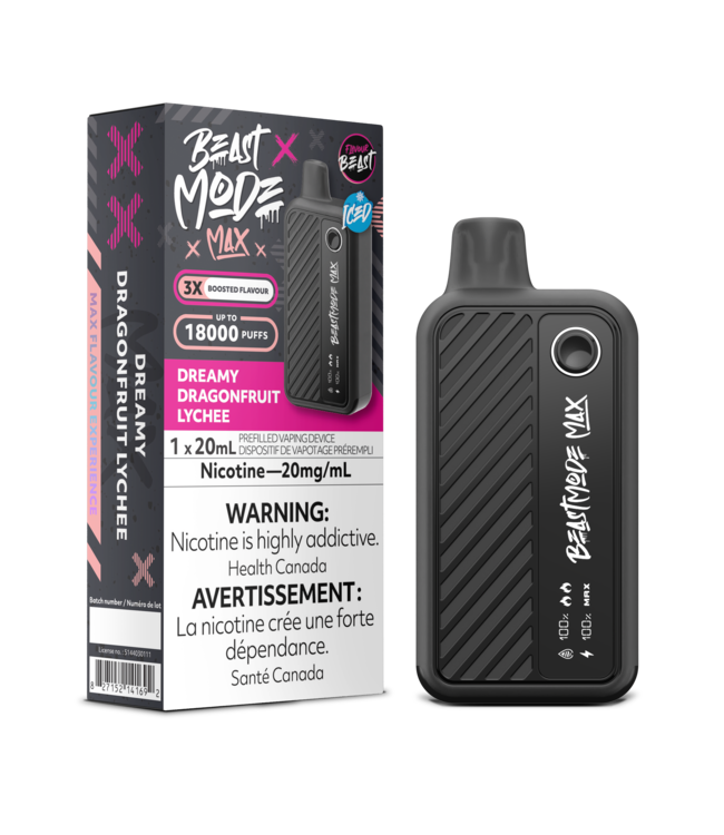 FLAVOUR BEAST BEAST MODE MAX 18K ON DREAMY DRAGONFRUIT LYCHEE