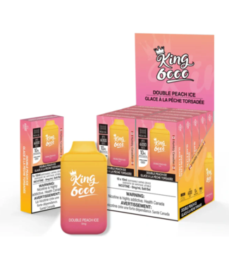 KING 6000 NICOTINE FREE ON DOUBLE PEACH ICE
