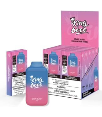 KING 6000 NICOTINE FREE ON GRAPE BURST