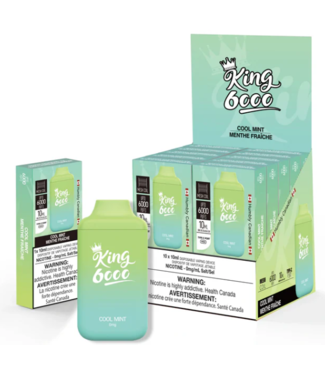 KING 6000 NICOTINE FREE ON COOL MINT