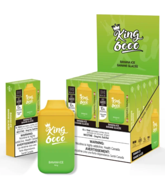KING 6000 NICOTINE FREE ON BANANA ICE