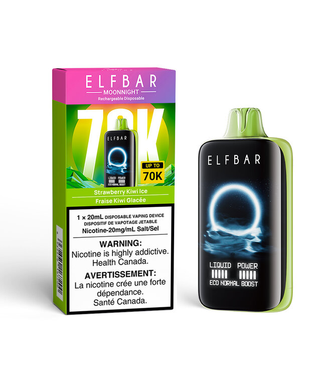 ELFBAR MOONNIGHT 70K ON STRAWBERRY KIWI ICE