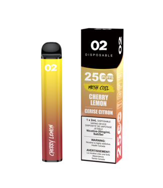 O2 O2 2500 PUFFS  CHERRY LEMON