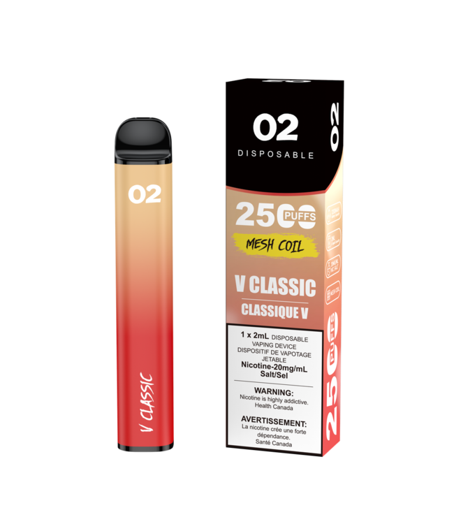 O2 2500 PUFFS  V  CLASSIC
