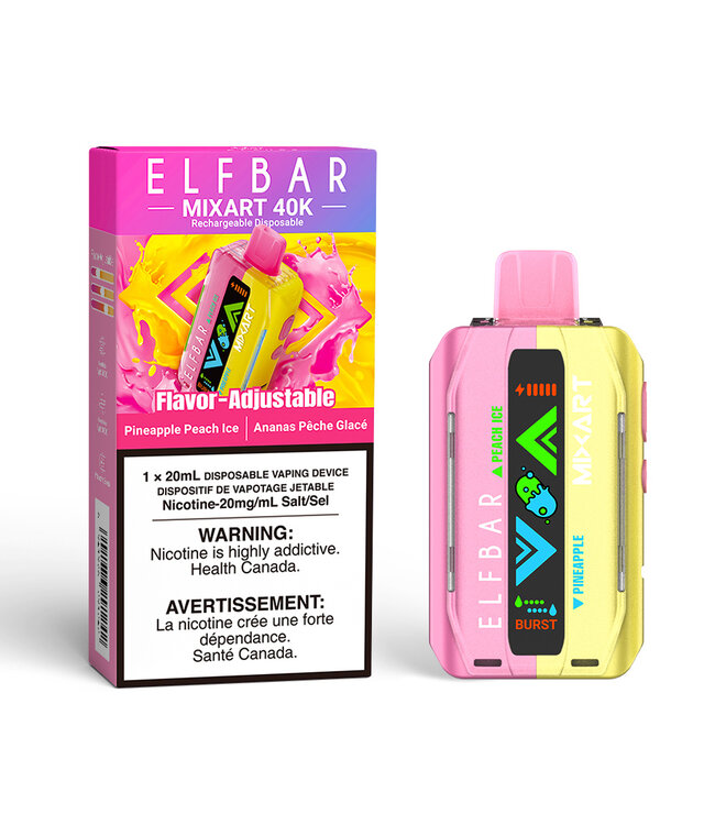ELFBAR MIXART 40K ON Pineapple Peach Ice