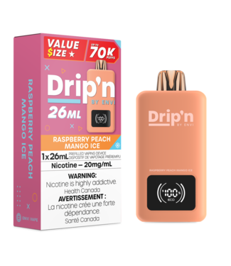 DRIP'N DRIP'N ON 70K RASPBERRY PEACH MANGO ICE DRIP'N DRIP'N ON 70K RASPBERRY PEACH MANGO ICE