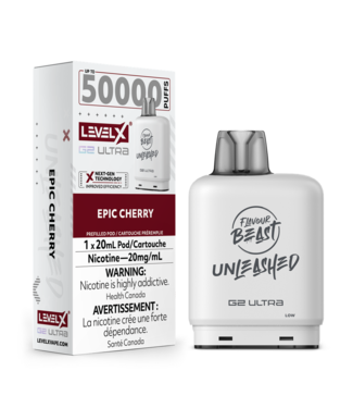 FLAVOUR BEAST Level X G2 Ultra Pod 20ml - Unleashed  ON - Epic CHERRY
