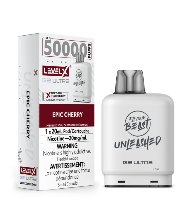 Level X G2 Ultra Pod 20ml - Unleashed  ON - Epic CHERRY