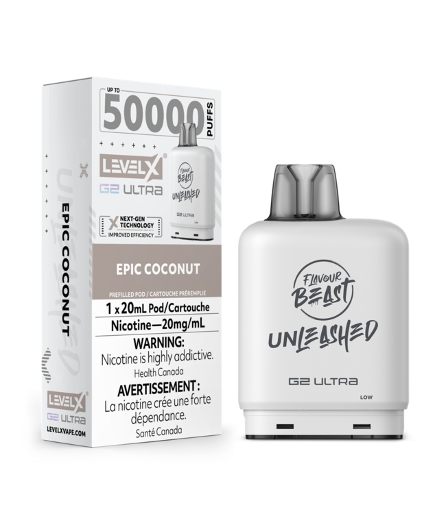 Level X G2 Ultra Pod 20ml - Unleashed  ON - Epic COCONUT